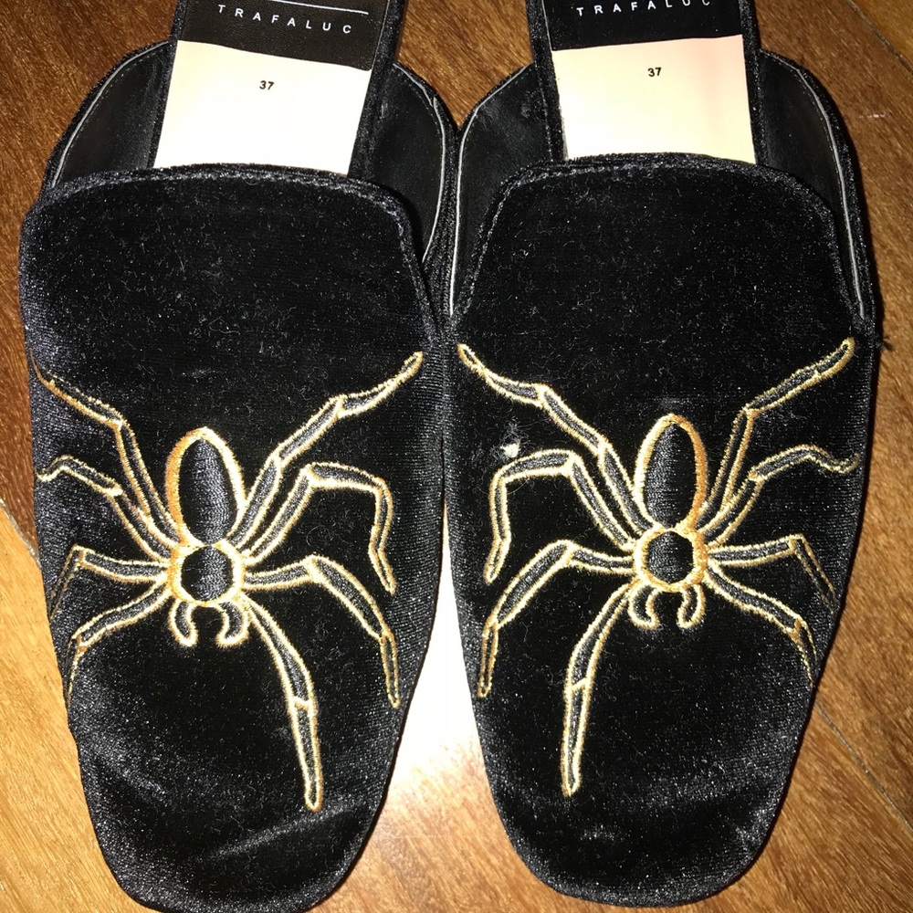 ZARA Velvet Mules